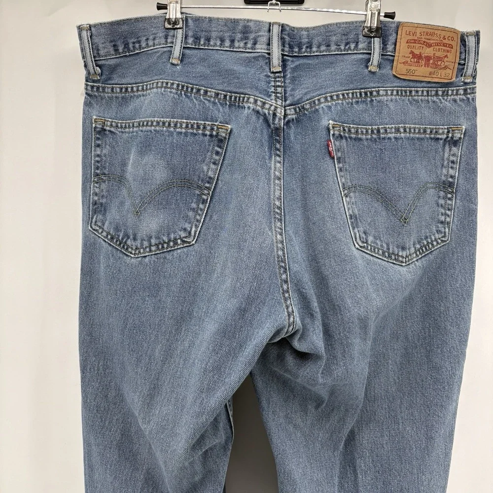 Levi's 550 Relaxed Fit Jeans‎ Men's 40X32 Fits 40x30 With Distressing
